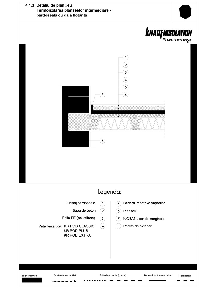 Pagina 1-CAD-DWG Detaliu de planseu - termoizolarea planseelor intermediare - pardoseala cu dala flotanta...