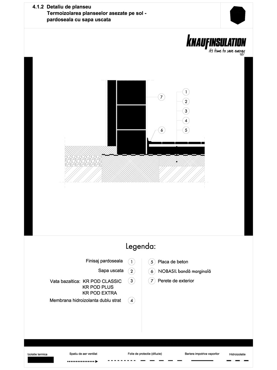 Pagina 1-CAD-DWG Detaliu de planseu - termoizolarea planseelor asezate pe sol - pardoseala cu sapa uscata...