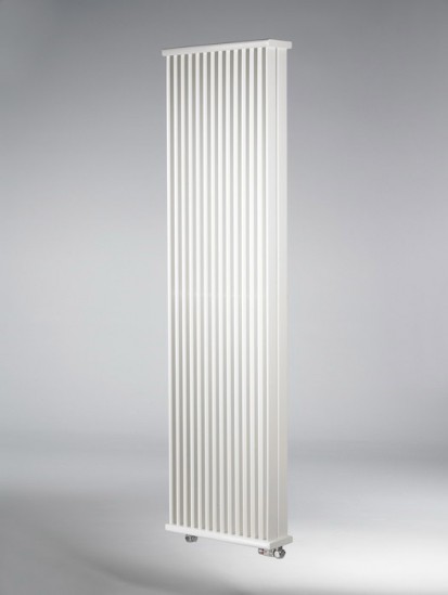 Calorifer vertical cu elementi de otel - Deco Space White - vedere laterala DECO Space Vertical