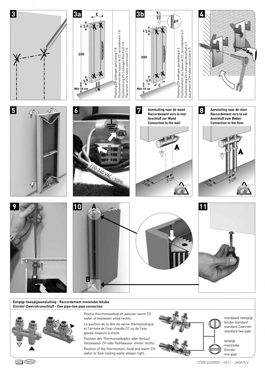 Pagina 2 - Radiator de joasa temperatura cu design special JAGA VERTIGA HYBRID Instructiuni montaj, ...