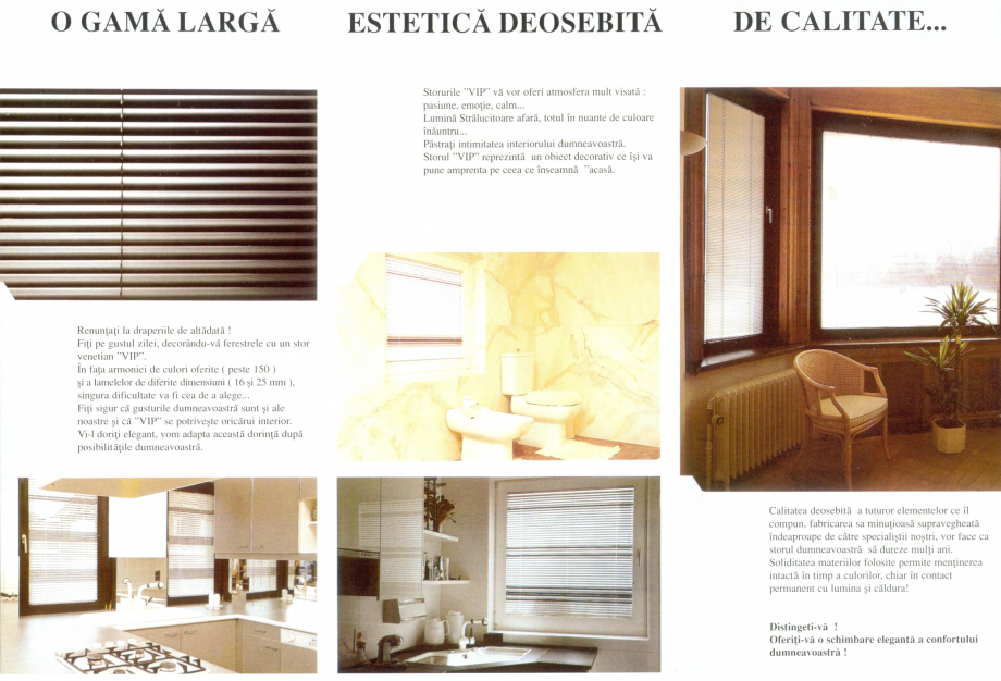 Pagina 1-Jaluzele orizontale din aluminiu VIP Catalog, brosura Romana 