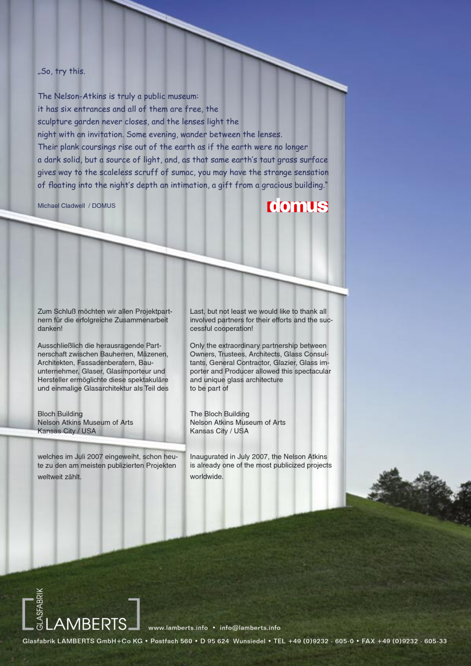 Pagina 37-Catalog de prezentare - Sticla in forma de U LINIT LINIT U Catalog, brosura Engleza 