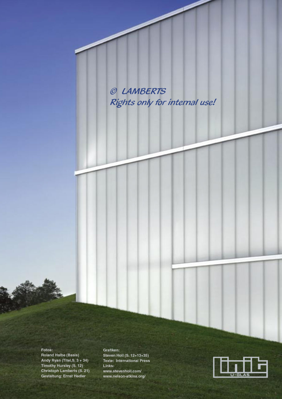 Pagina 38-Catalog de prezentare - Sticla in forma de U LINIT LINIT U Catalog, brosura Engleza 