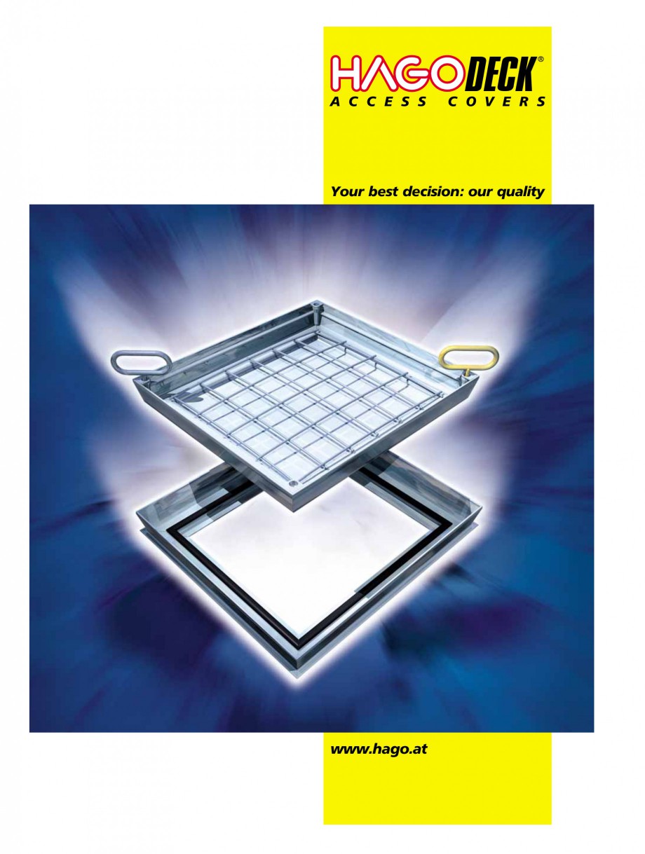 Pagina 1-Capace pentru camine de vizitare
 HAGODECK B STEEL, BV-GD AUTOMATIC STEEL, BV-GDZ AUTOMATIC STEEL,...