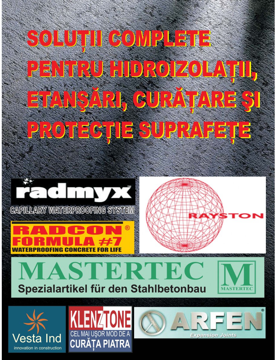 Pagina 1-Solutii complete pentru hidroizolatii, stansari, curatare si protectie suprafete
 UNICO PROFIT...