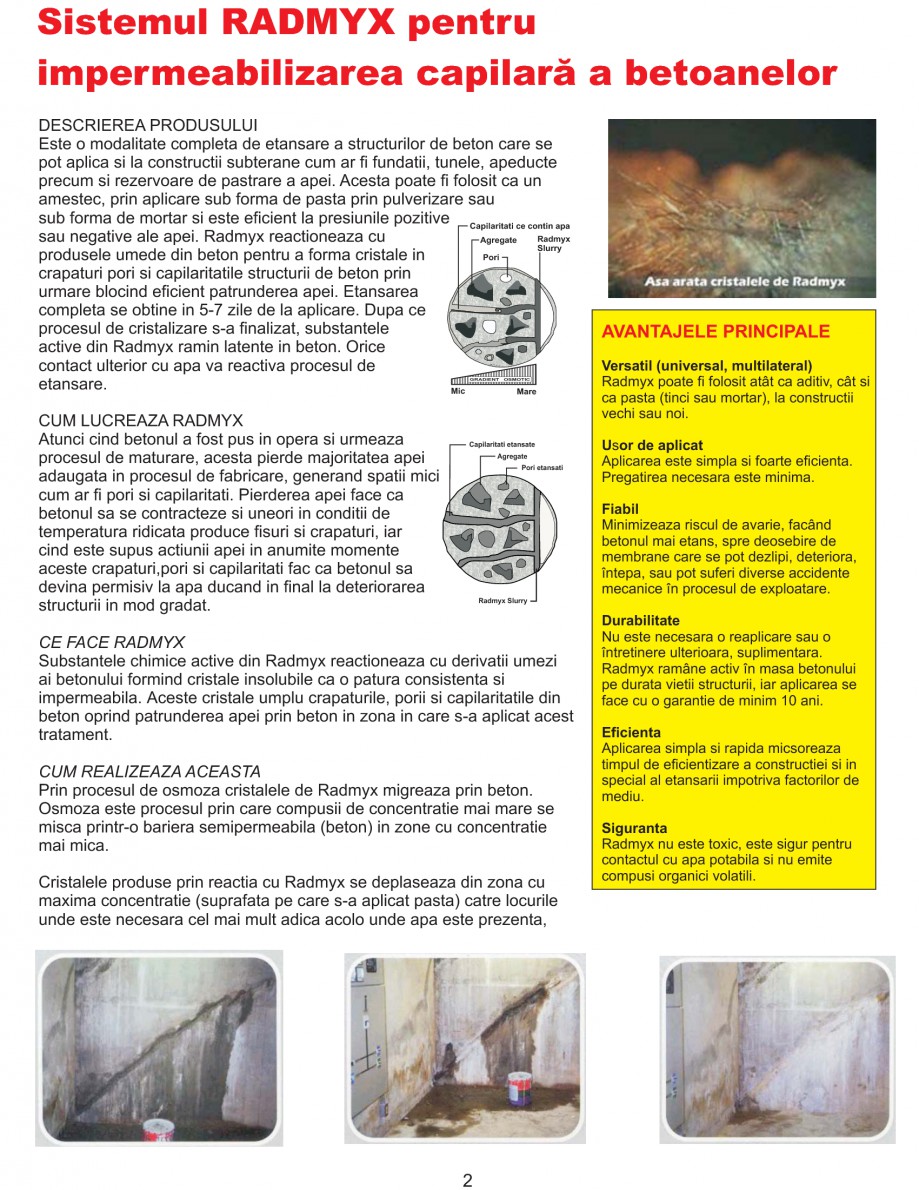 Pagina 4-Solutii complete pentru hidroizolatii, stansari, curatare si protectie suprafete
 UNICO PROFIT...