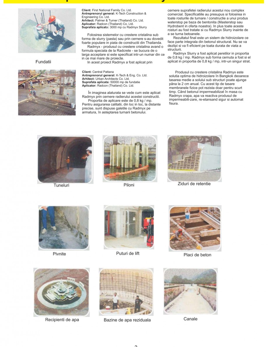 Pagina 5-Solutii complete pentru hidroizolatii, stansari, curatare si protectie suprafete
 UNICO PROFIT...