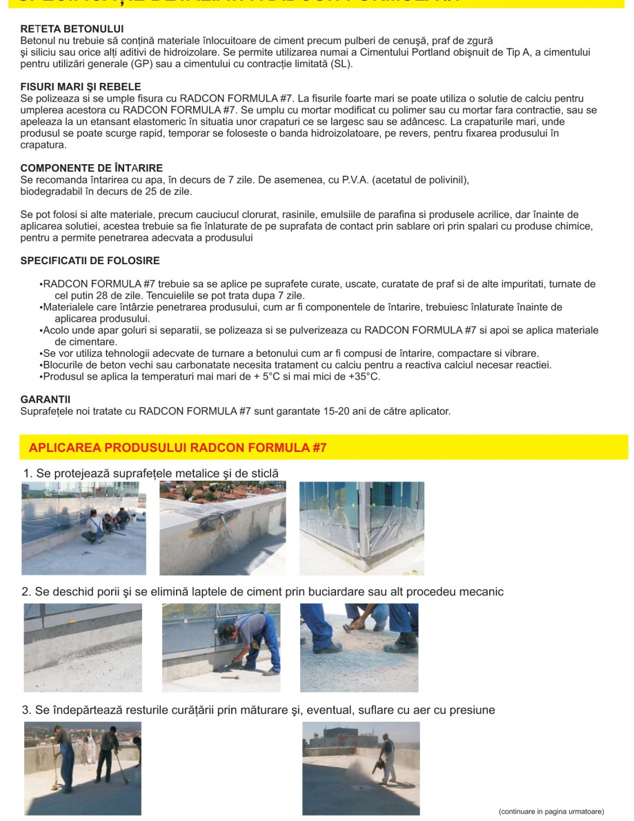 Pagina 10-Solutii complete pentru hidroizolatii, stansari, curatare si protectie suprafete
 UNICO PROFIT...