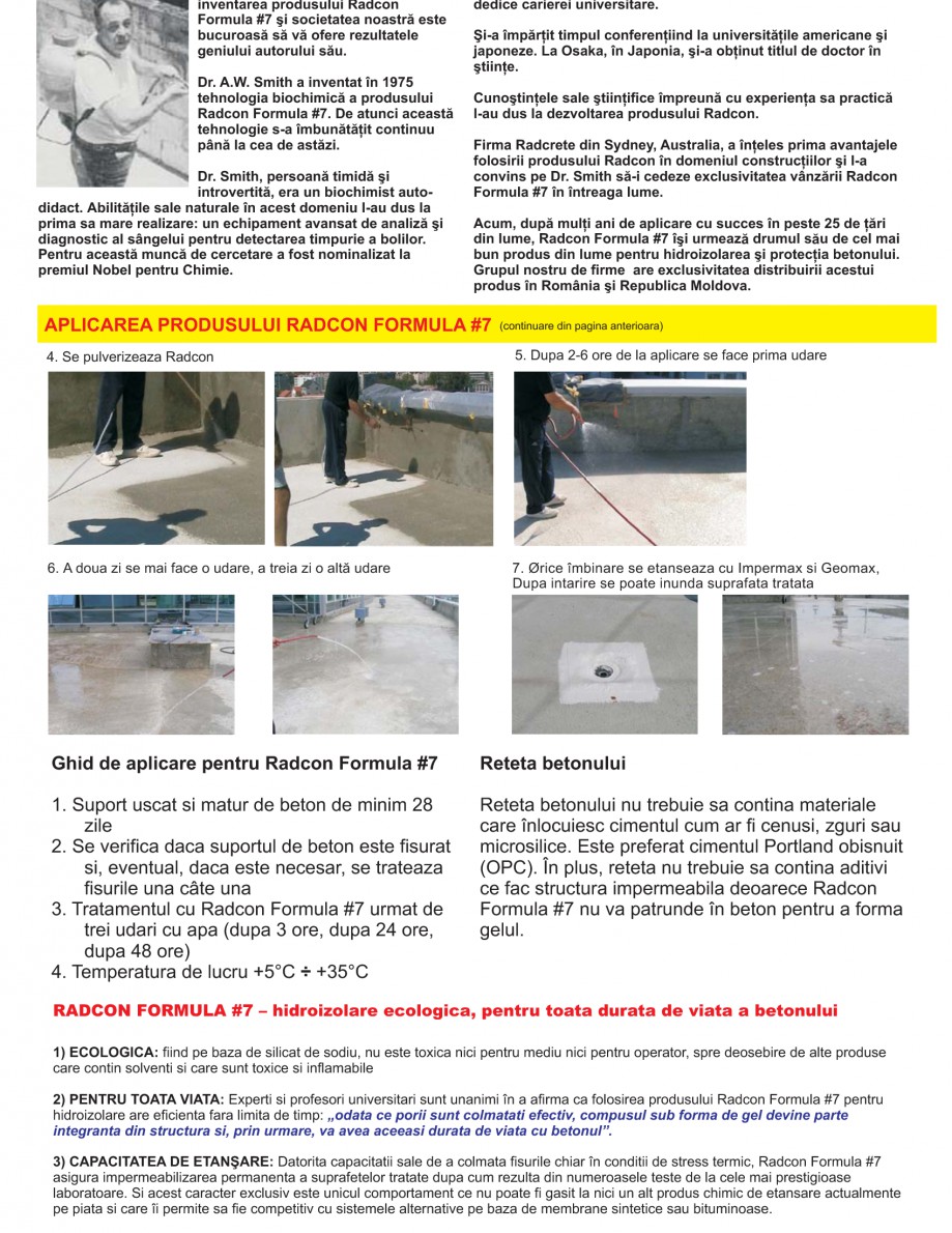 Pagina 11-Solutii complete pentru hidroizolatii, stansari, curatare si protectie suprafete
 UNICO PROFIT...