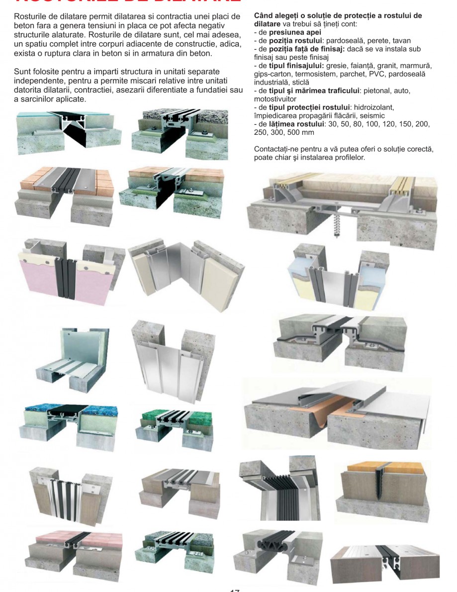 Pagina 15-Solutii complete pentru hidroizolatii, stansari, curatare si protectie suprafete
 UNICO PROFIT...