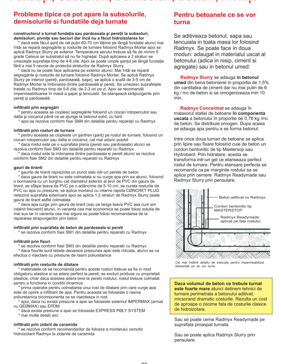 Pagina 22-Solutii complete pentru hidroizolatii, stansari, curatare si protectie suprafete
 UNICO PROFIT...