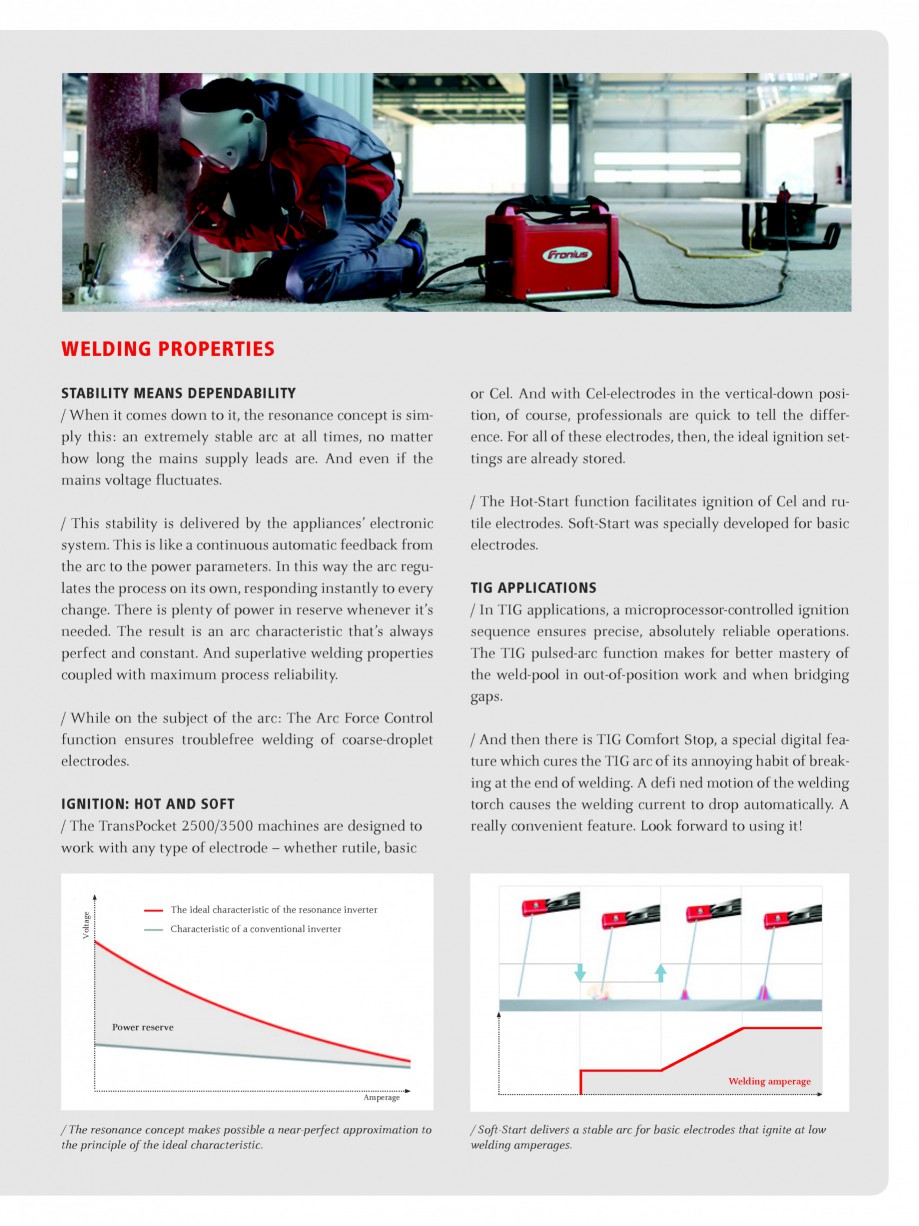 Pagina 3-Echipament de sudura cu electrozi SEI FRONIUS TransPocket 2500 Fisa tehnica Engleza g the control...