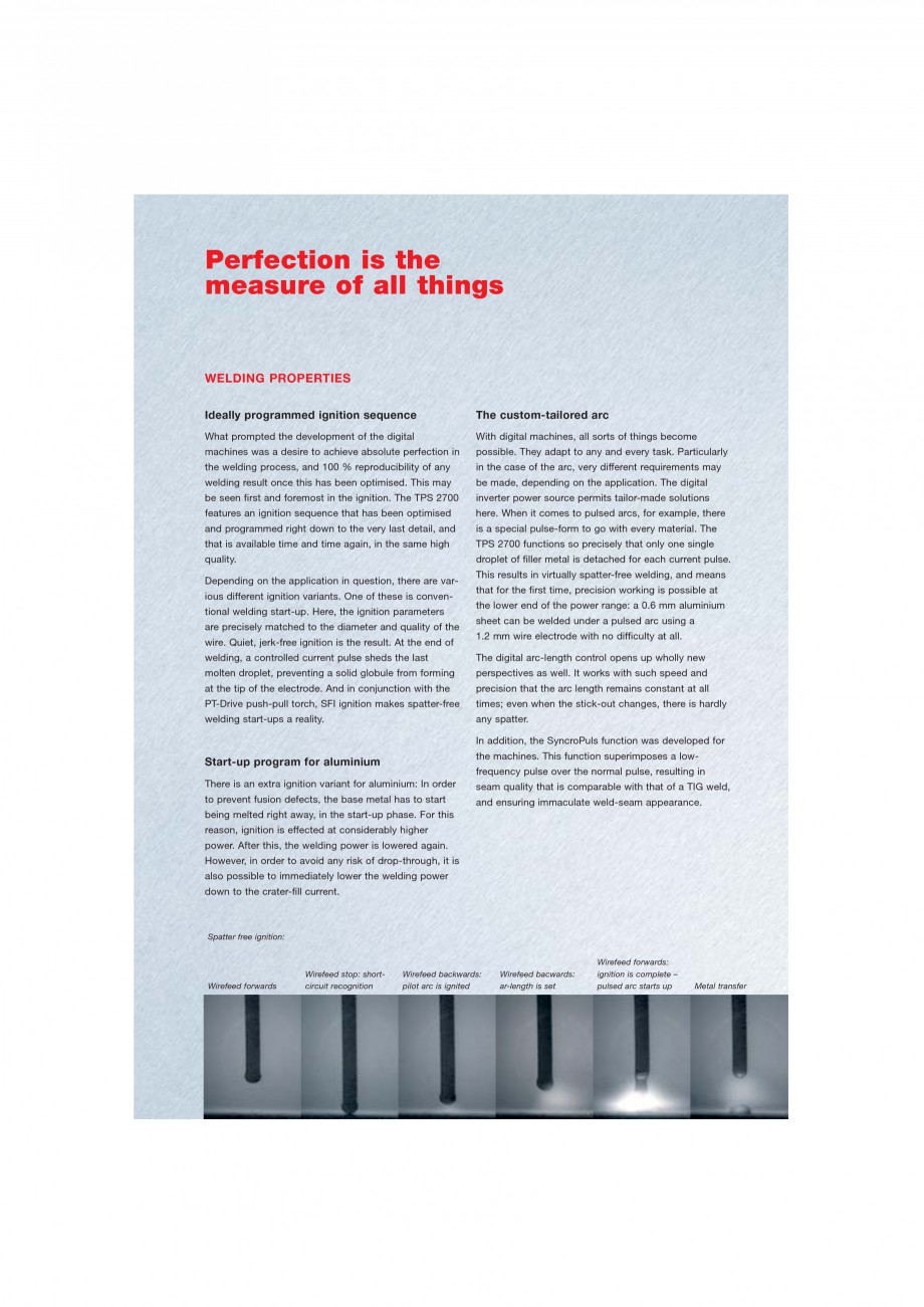 Pagina 3-Echipament sudura MIG/MAG
 FRONIUS TransPuls Synergic 2700 Catalog, brosura Engleza al TIG-welding...