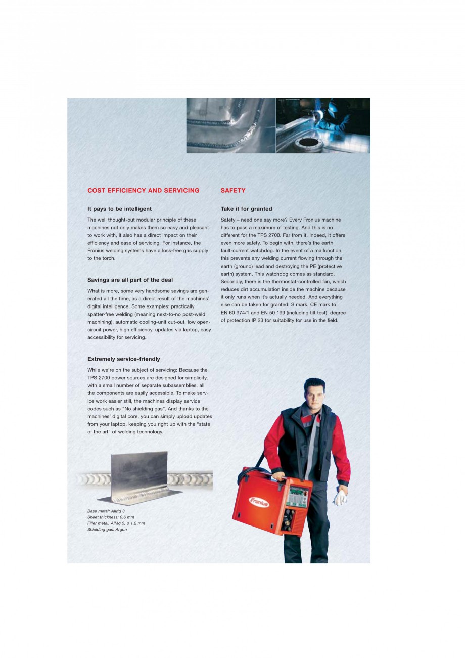 Pagina 4-Echipament sudura MIG/MAG
 FRONIUS TransPuls Synergic 2700 Catalog, brosura Engleza  high quality....