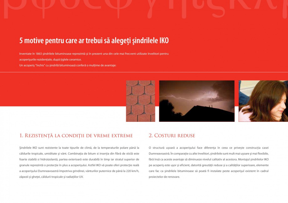 Pagina 8-Sindrile bituminoase IKO Catalog, brosura Romana e
Parcul Molenheide - Belgium

Gar anţie
...