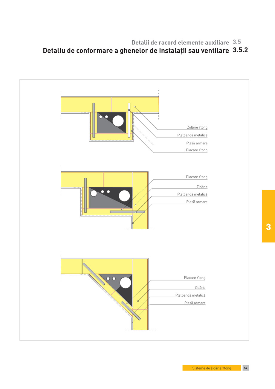 Pagina 1-CAD-PDF Detalii de racord elemente auxiliare. Detaliu de conformare a ghenelor de instalatii sau...