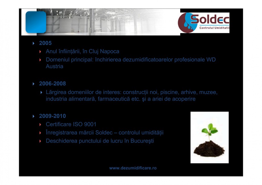 Pagina 4-Prezentare companie SOLDEC
 WOODS AUSTRIA Catalog, brosura Romana CATOARELOR
     ...