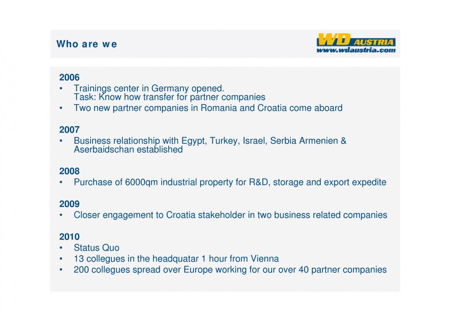 Pagina 4-Prezentare - WD Austria WOODS AUSTRIA Catalog, brosura Engleza rage + dairy • Special...