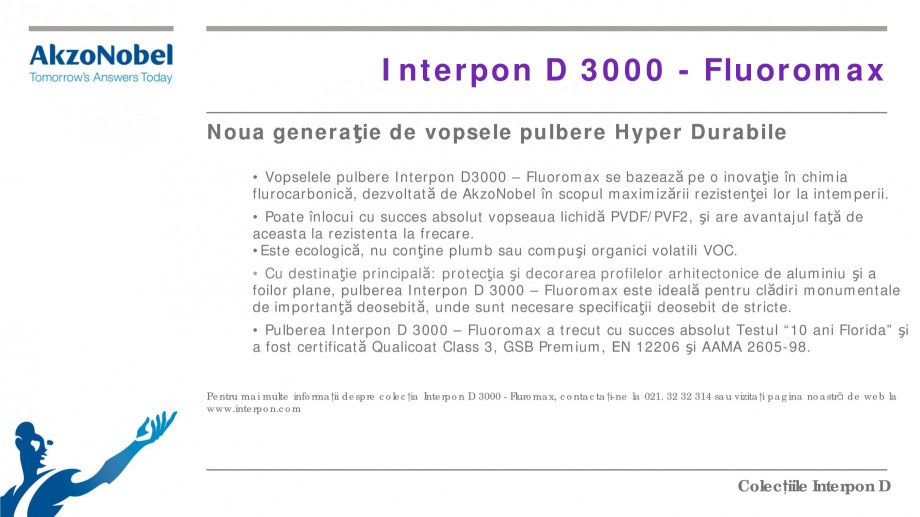 Pagina 19 - Colectii vopsele pulberi INTERPON Interpon D Anodic, Interpon D Collection 225, Interpon...