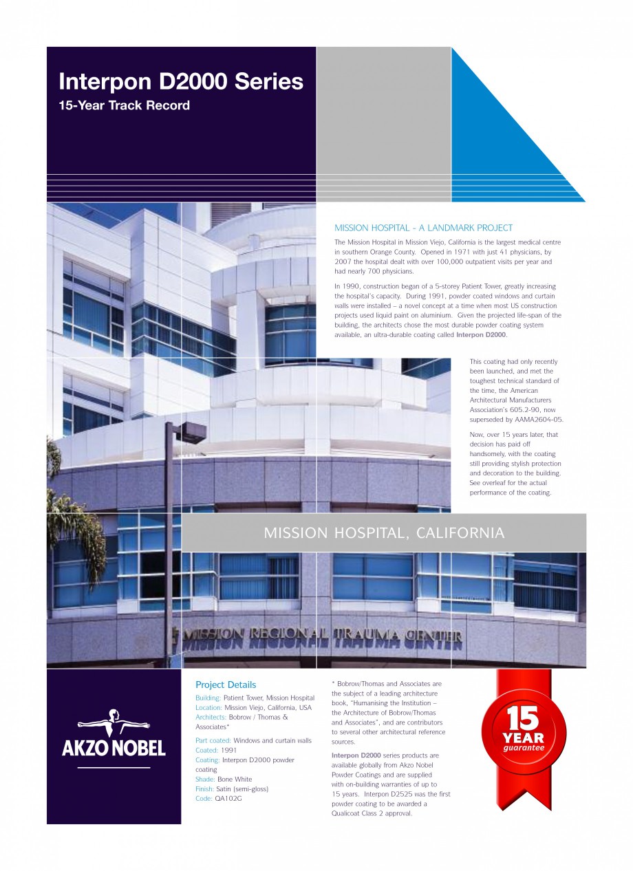 Pagina 1-Referinte internationale - vopsele pulberi INTERPON Interpon D2000 Series Lucrari, proiecte Engleza ...