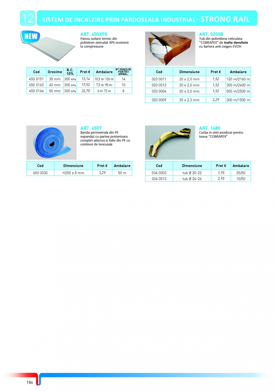 Pagina 12-Sisteme complete de incalzire in pardoseala TIEMME Catalog, brosura Romana cu profil in U pentru...