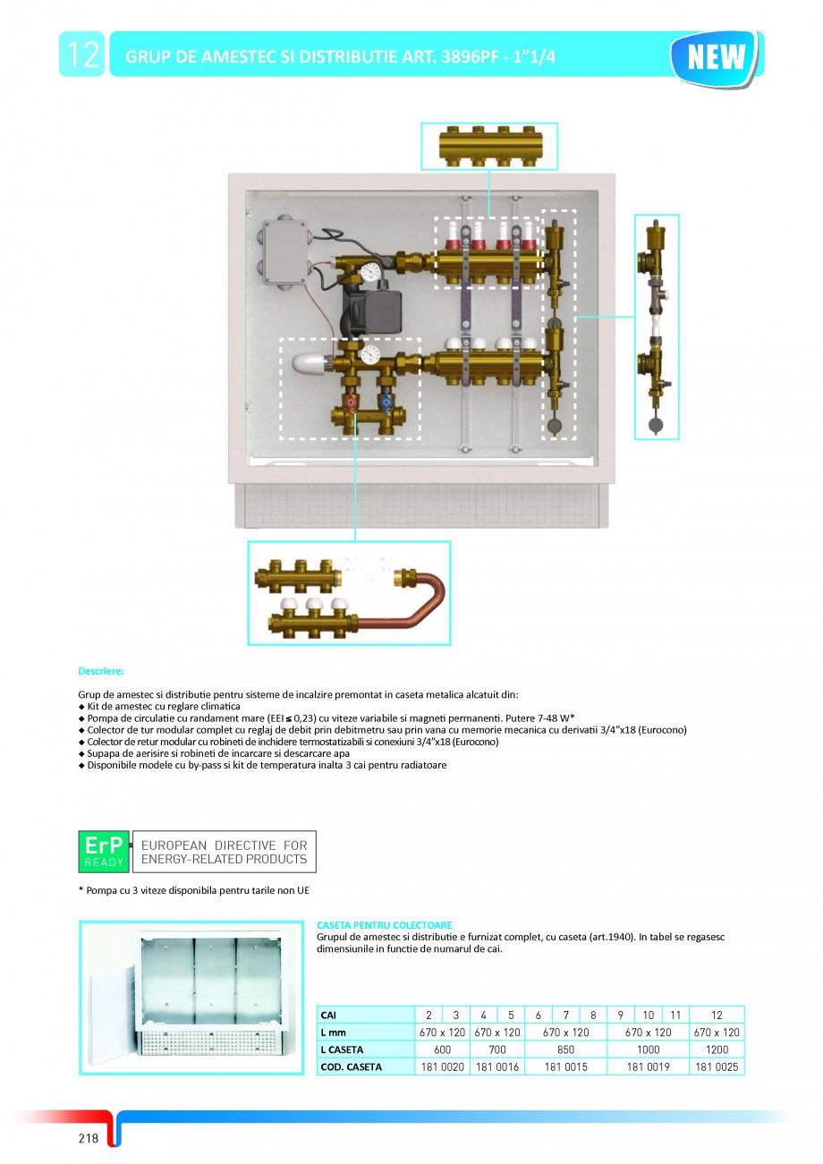 Pagina 44-Sisteme complete de incalzire in pardoseala TIEMME Catalog, brosura Romana nile mecanice in functie ...