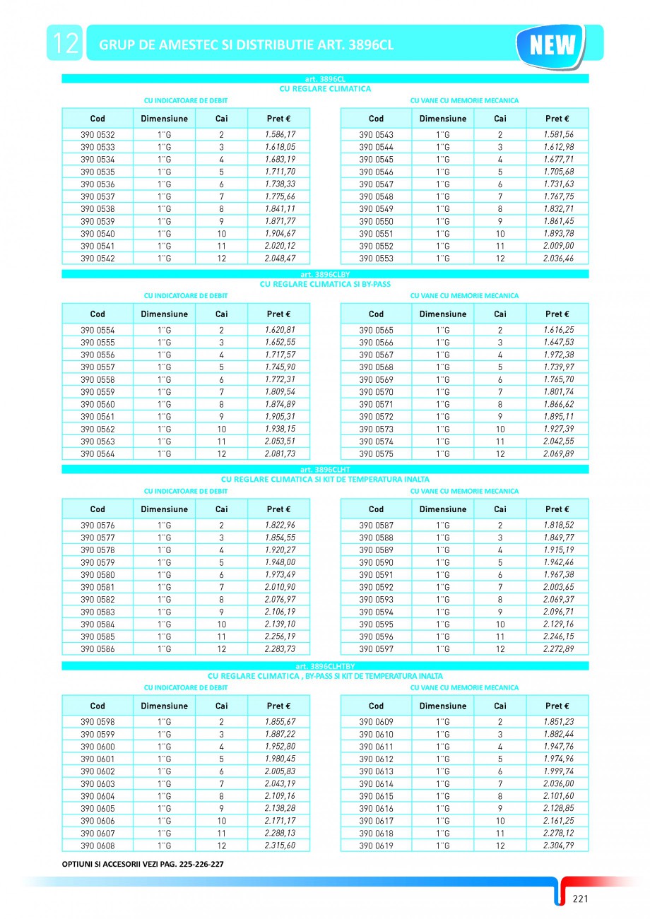 Pagina 47-Sisteme complete de incalzire in pardoseala TIEMME Catalog, brosura Romana 9

NEW

ART. 1941
...
