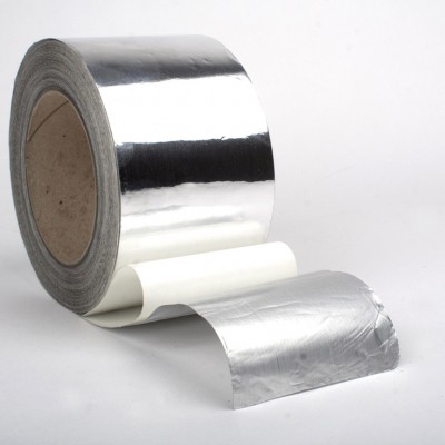BANDATECH Rola banda adeziva din aluminiu neted - Benzi adezive pentru instalatii de climatizare ventilatie si