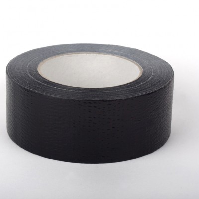 BANDATECH Rola banda adeziva PVC cu insertie textila AMERICAN TAPE - neagru orizontal - Benzi adezive
