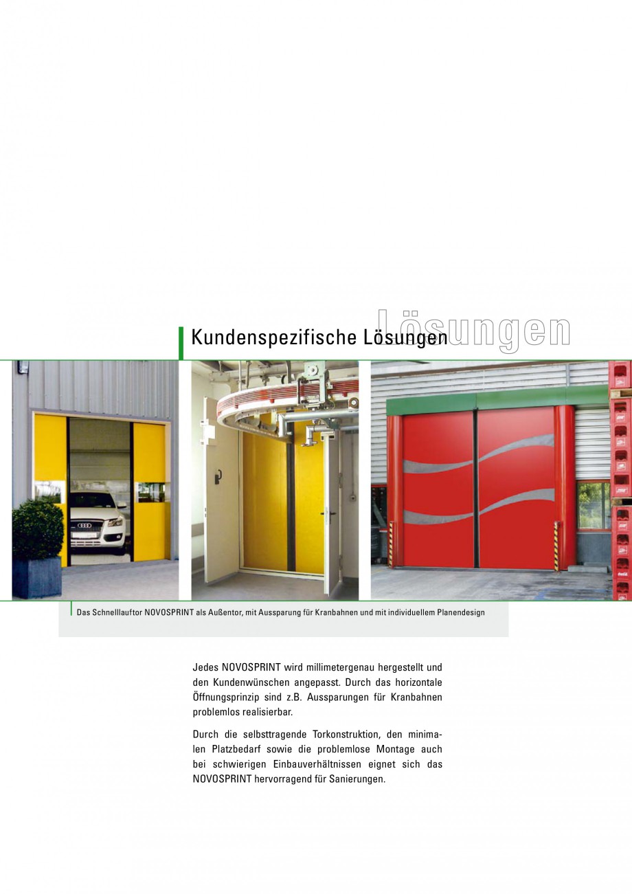 Pagina 7 - Porti industriale rapide BUTZBACH Novosprint Syncro Catalog, brosura Germana 