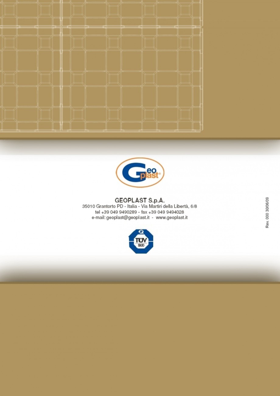 Pagina 8 - Sistem pentru protejarea peretiilor din subsoluri GEOPLAST DEFENDER ® Instructiuni...