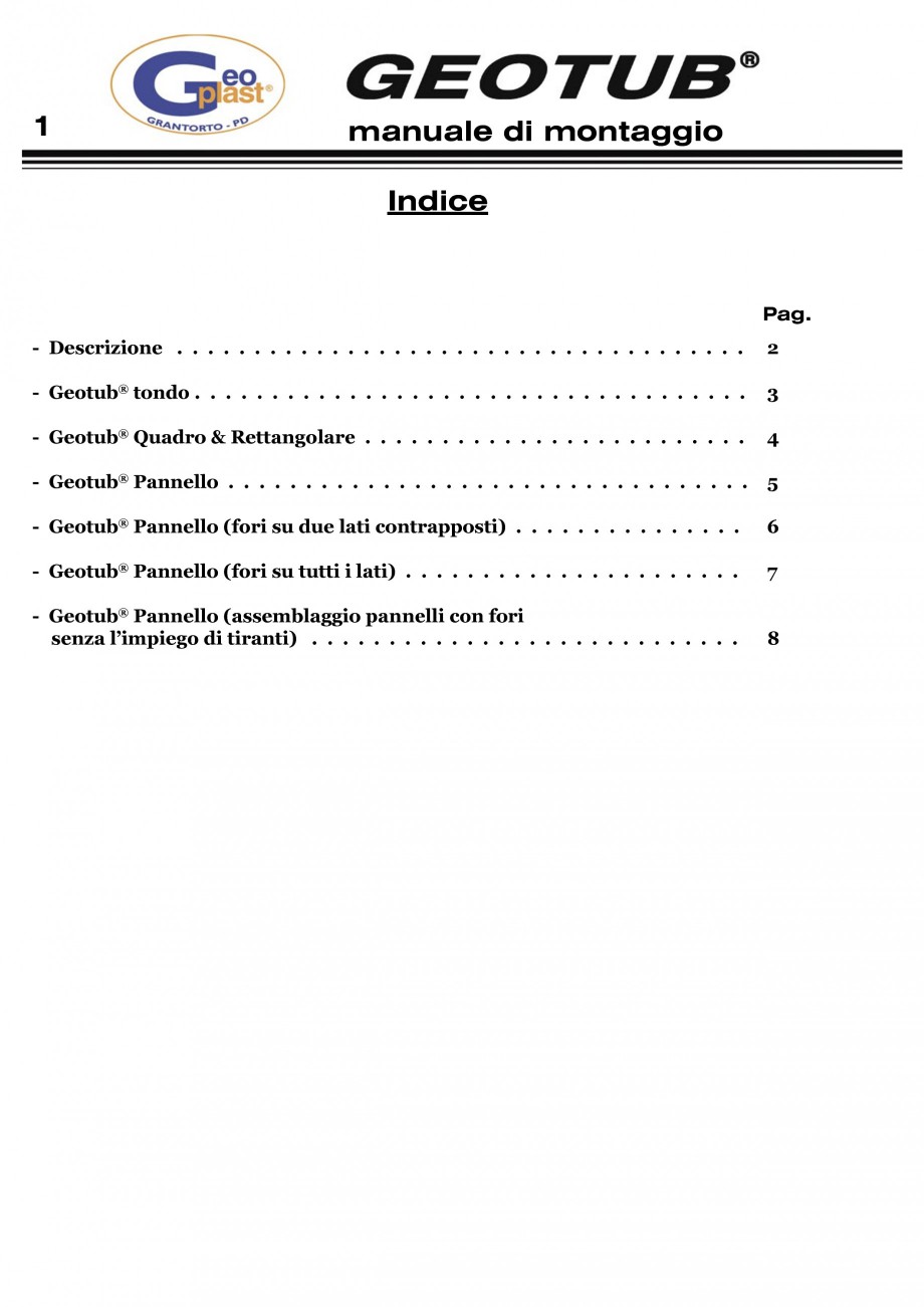 Pagina 2 - Cofraj refolosibil pentru coloane cilindrice GEOPLAST GEOTUB®, GEOTUB PANEL...