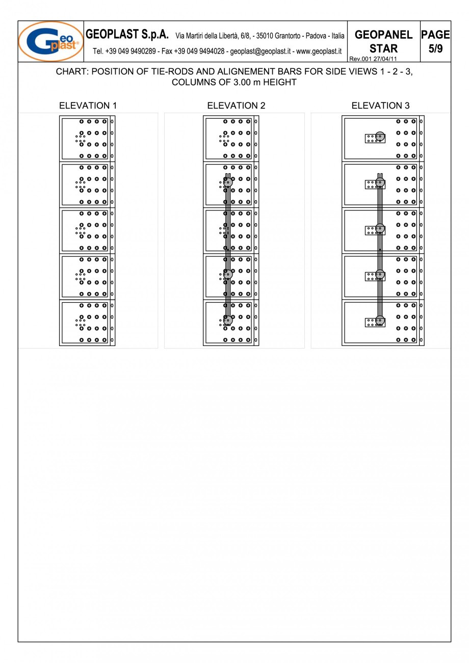 Pagina 6 - Panou refolosibil de cofraj modular GEOPLAST GEOPANEL® STAR Instructiuni montaj,...