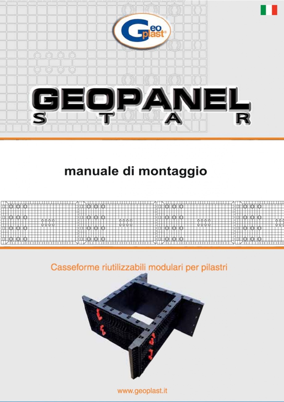 Pagina 1 - Panou refolosibil de cofraj modular GEOPLAST GEOPANEL® STAR Instructiuni montaj,...