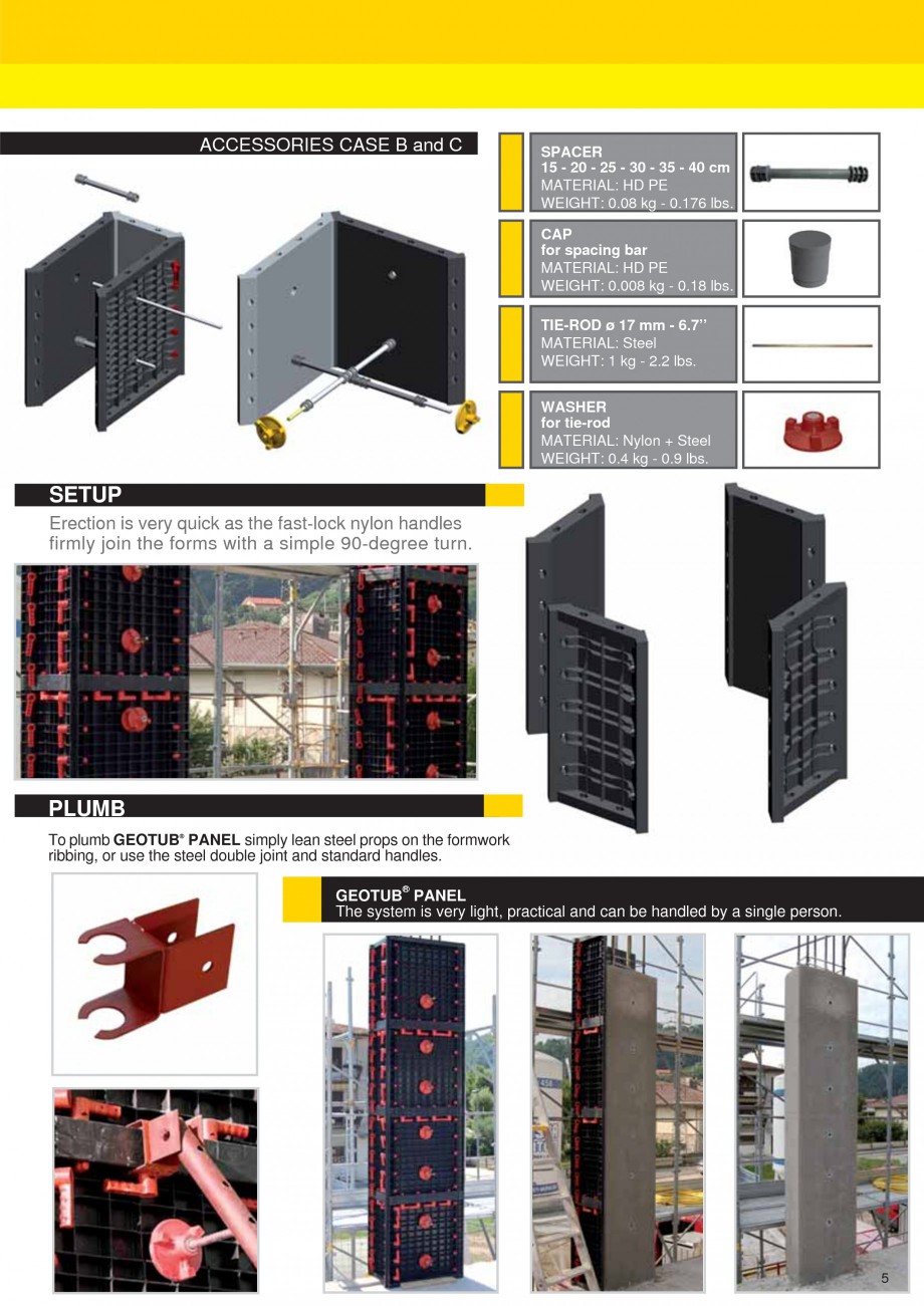 Pagina 5 - Cofraj modular refolosibil pentru coloane patrate sau dreptunghiulare GEOPLAST GEOTUB...