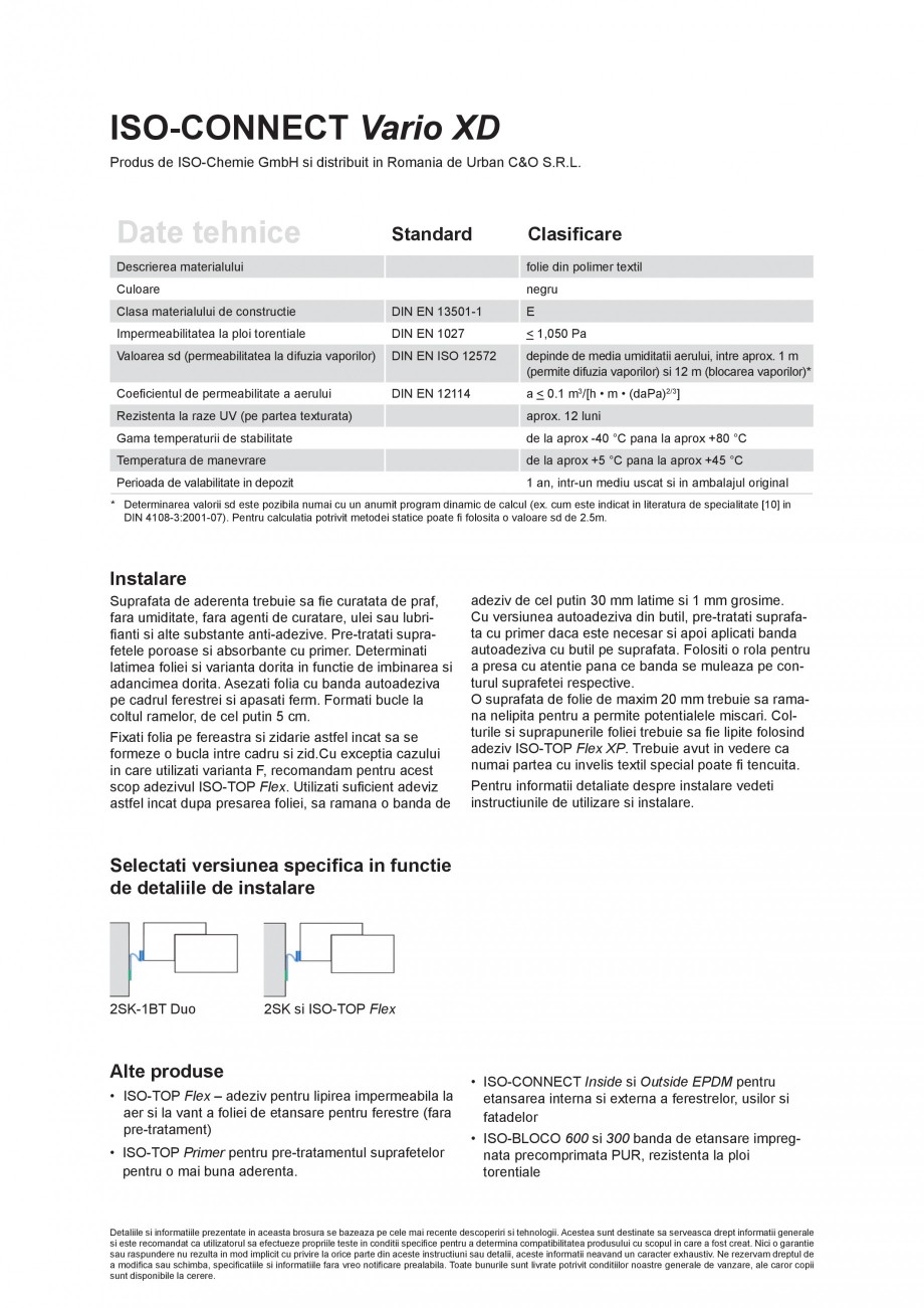 Pagina 2 - Folie speciala cu proprietati de reglare a umiditatii ISO Chemie ISO-CONNECT Vario XD...