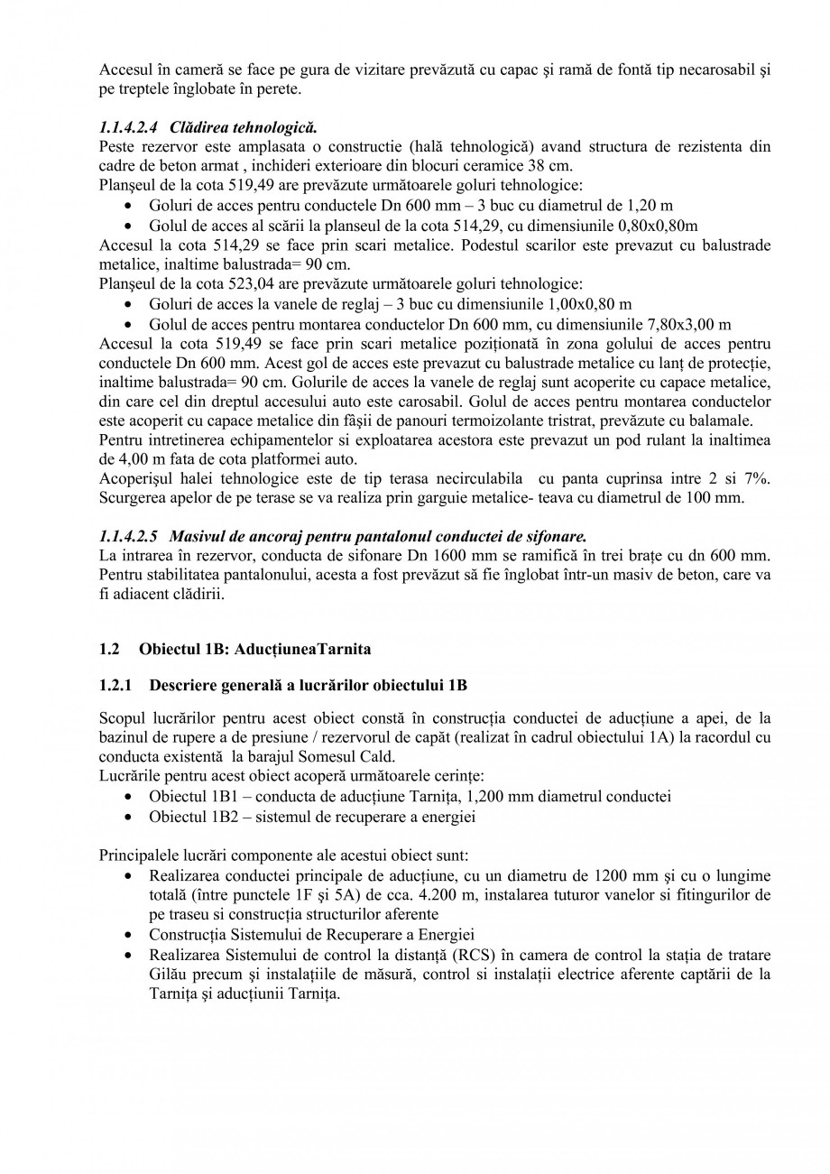 Pagina 9 - Proiect Hidrotehnic Complex - Prezentare ISPA Tarnita PIF 2009  Lucrari, proiecte Romana ...