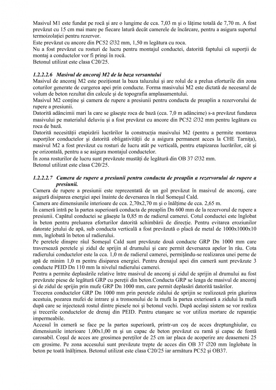 Pagina 12-Proiect Hidrotehnic Complex - Prezentare ISPA Tarnita PIF 2009  Lucrari, proiecte Romana clasic cu...