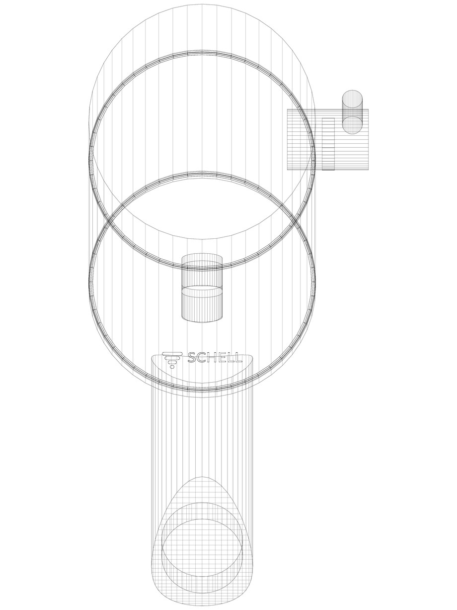 Pagina 1-CAD-DWG Baterie cu senzor electronic pentru lavoar SCHELL Detaliu de produs PURIS E Tip HD-K, PURIS ...