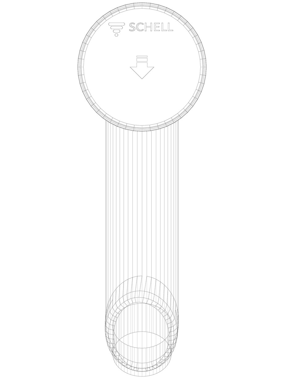 Pagina 1-CAD-DWG Baterie cu temporizare pentru lavoar SCHELL Detaliu de produs PETIT SC 
