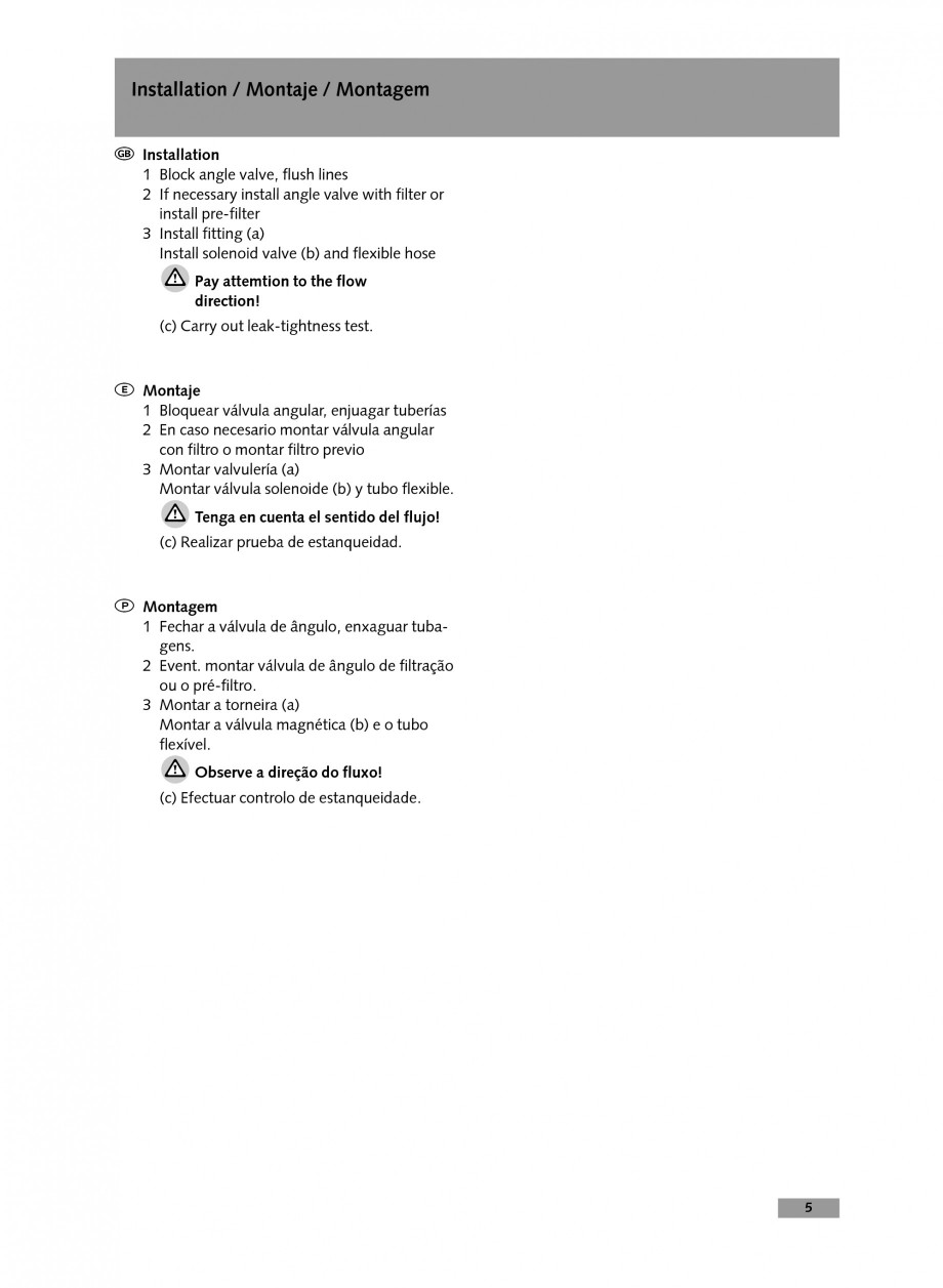 Pagina 5 - Baterie cu temporizare pentru lavoar SCHELL Instructiuni montaj, utilizare Engleza,...