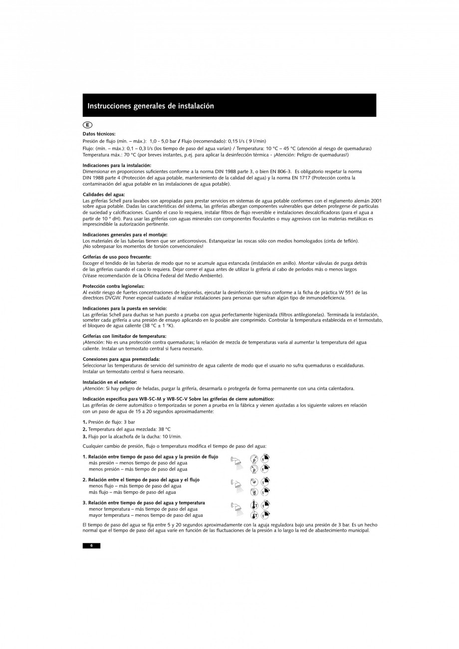 Pagina 6-Doza pentru montare in perete SCHELL WB-SC-M, WB-SC-V Instructiuni montaj, utilizare Engleza,...