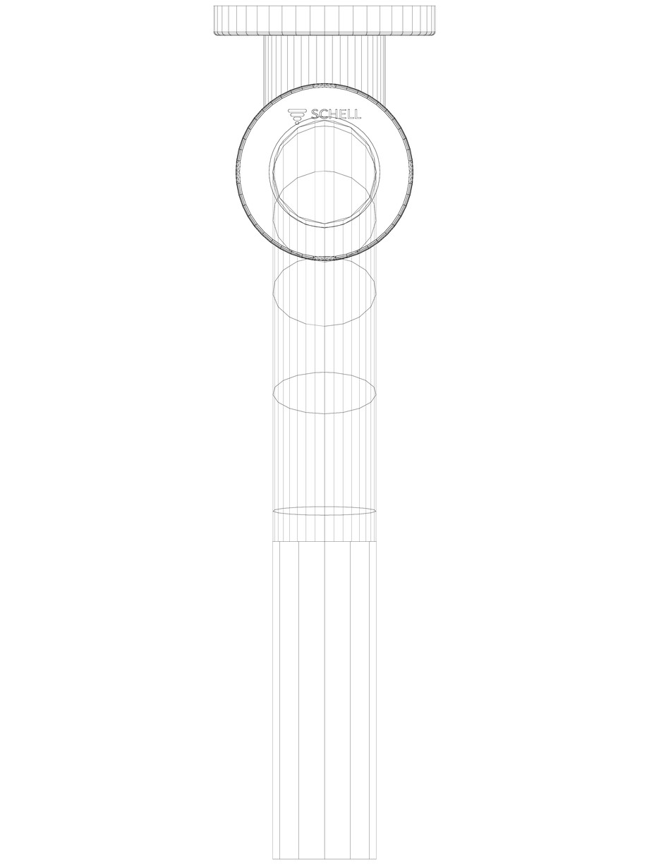 Pagina 1-CAD-DWG Robinet spalare WC SCHELLOMAT SILENT ECO SCHELL Detaliu de produs Robinete cu montare...