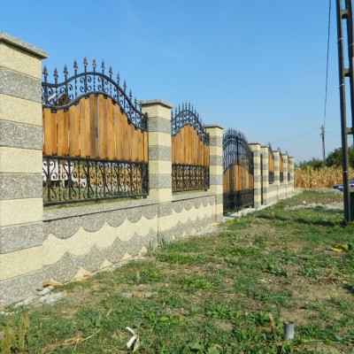Prefabet Gard spalat solzi - Garduri modulare din beton pentru curte si gradina Prefabet
