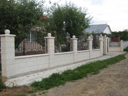 Gard spalat alb Spalat Gard modular din beton