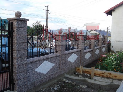 Gard spalat romb Spalat Gard modular din beton