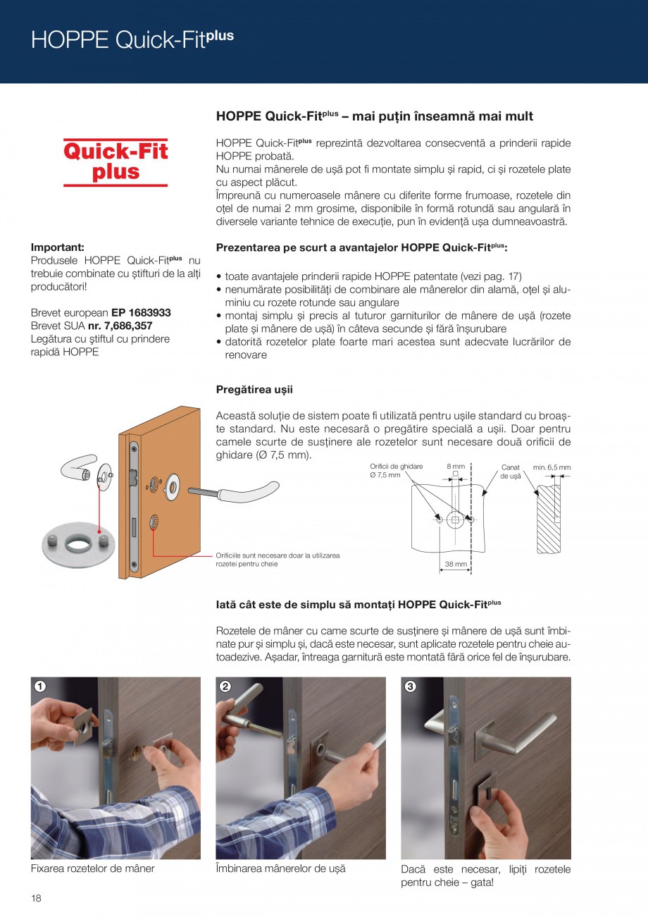 Pagina 18 - Manere pentru usi si fereastre - Gama de produse de baza 2013 HOPPE Acapulco M1558, Las ...