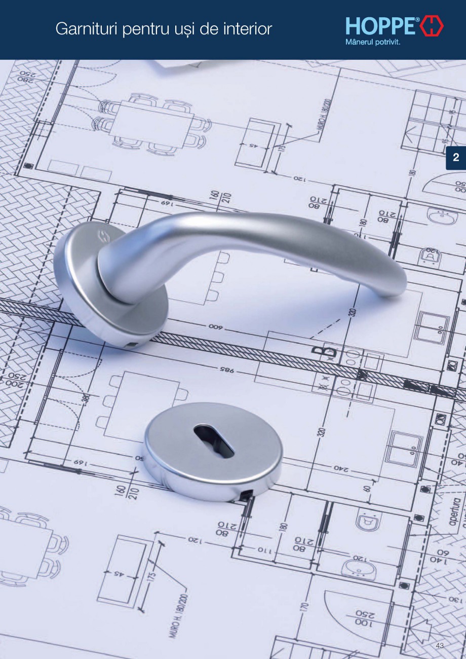 Pagina 1-Manere si rozete pentru usi de interior HOPPE Fisa tehnica Romana...