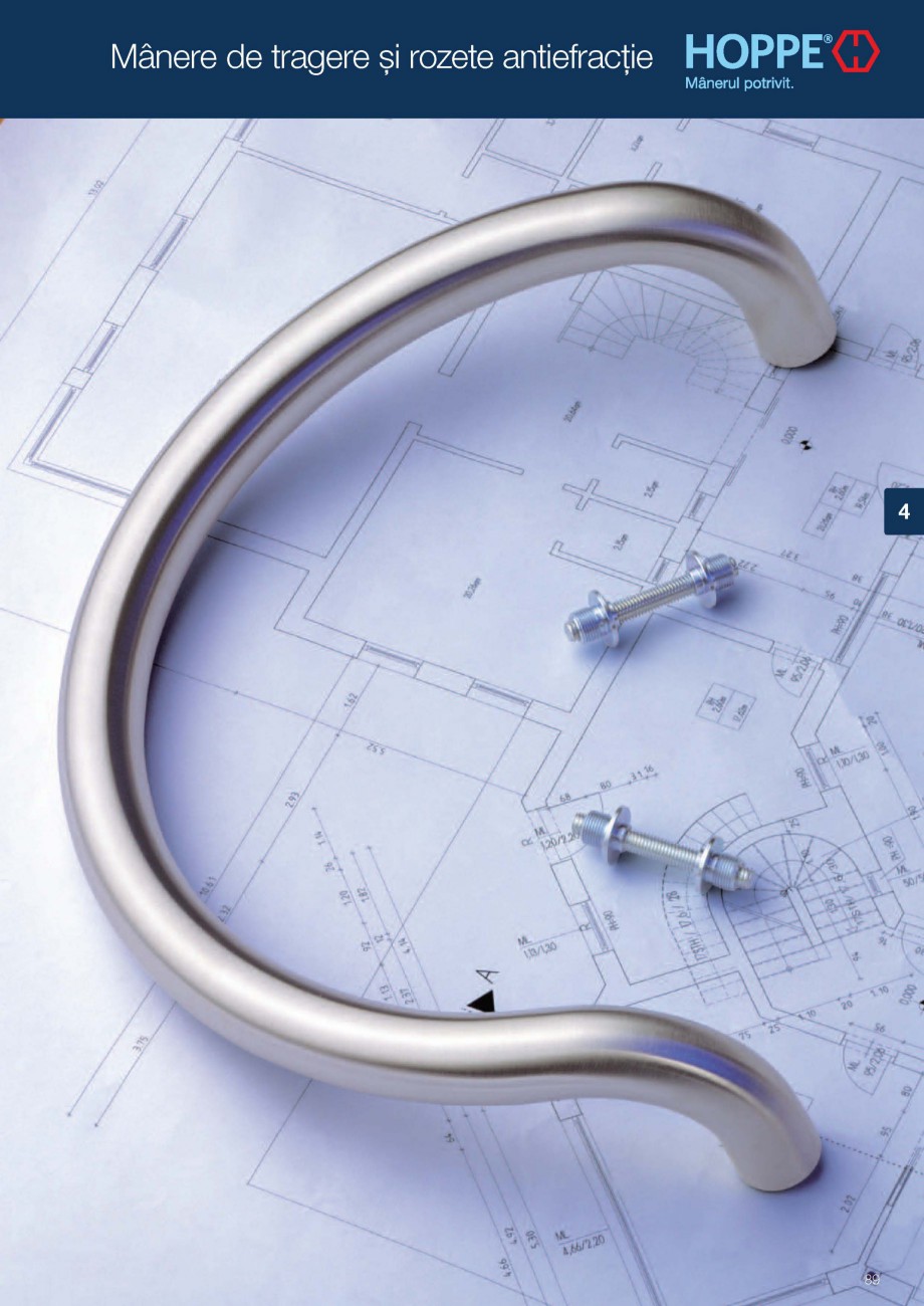 Pagina 1-Manere de tragere si rozete antiefractie HOPPE Fisa tehnica Romana 