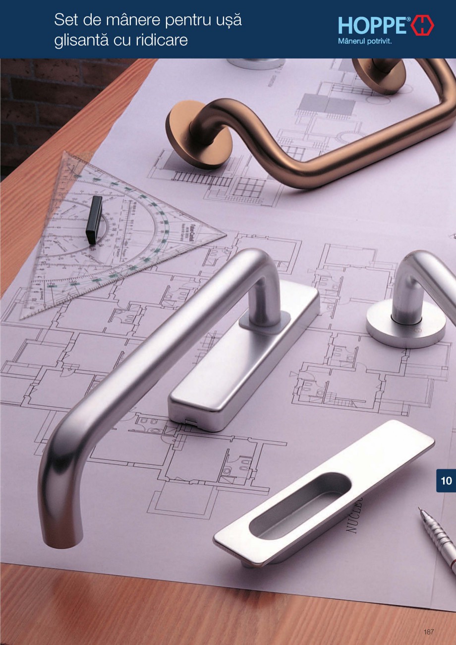 Pagina 1-Manere pentru usi glisante cu ridicare HOPPE Fisa tehnica Romana 